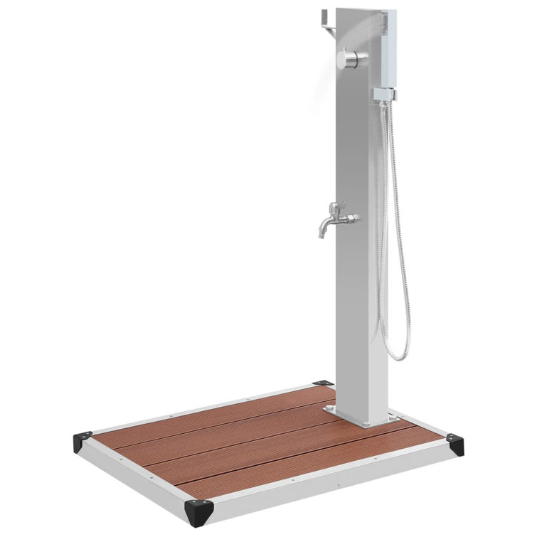 Dakota Fields Narendra Free Standing Outdoor Shower Wayfair.co.uk